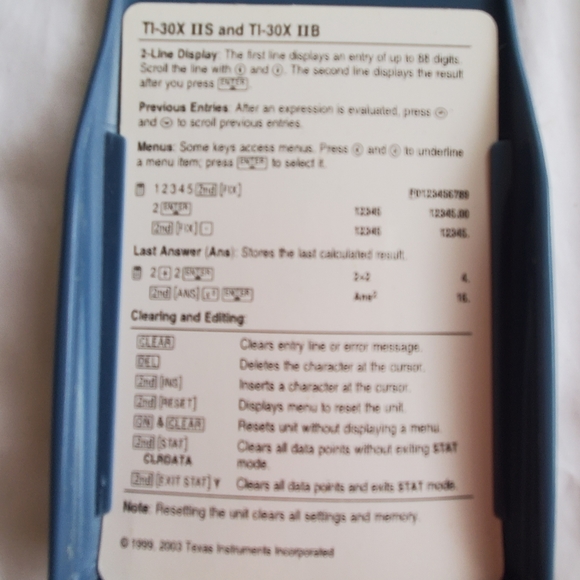 Texas Instruments TI-30X IIS 2-Line Scientific Calculator - Picture 3 of 6